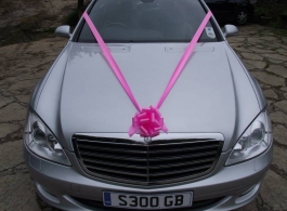 Silver Mercedes for weddings in Saltash